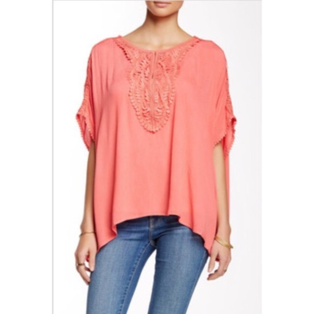 Forgotten Grace Top Crochet Detail Plus Size